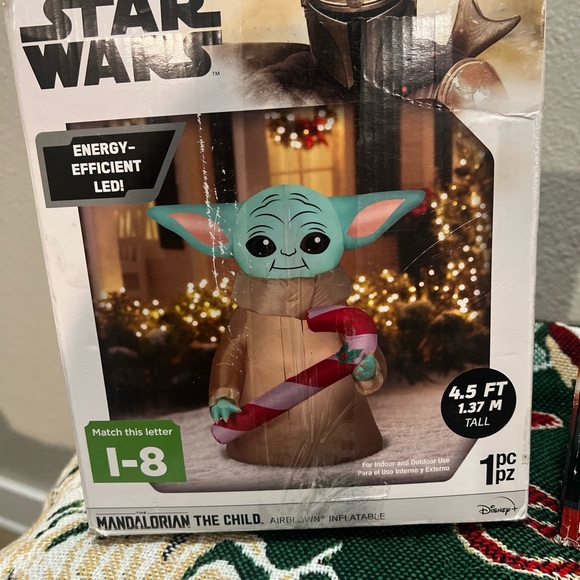 Christmas Star Wars Mandalorian The Child and Darth Vader...